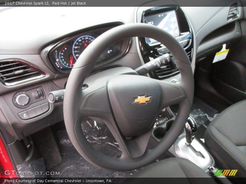 Red Hot / Jet Black 2017 Chevrolet Spark LS