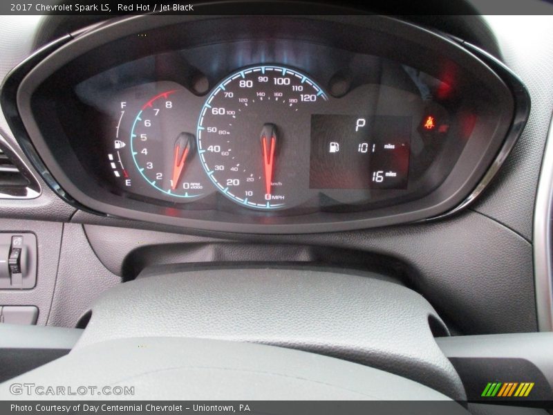Red Hot / Jet Black 2017 Chevrolet Spark LS