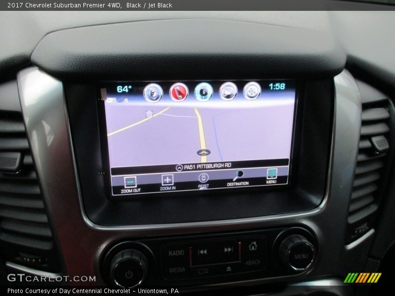 Navigation of 2017 Suburban Premier 4WD