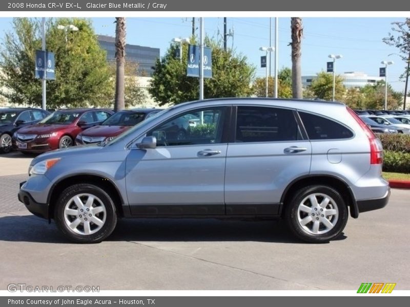 Glacier Blue Metallic / Gray 2008 Honda CR-V EX-L