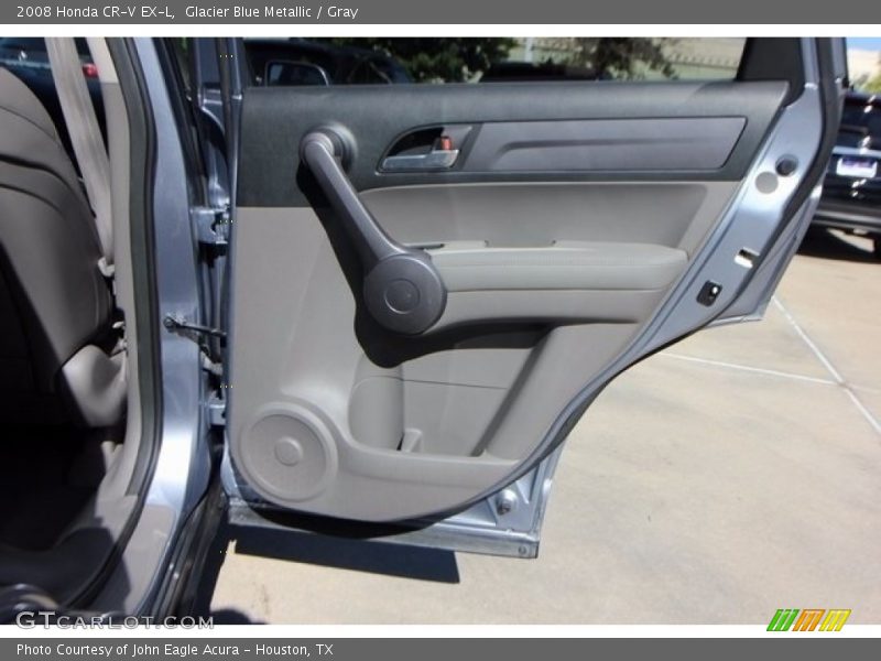 Glacier Blue Metallic / Gray 2008 Honda CR-V EX-L