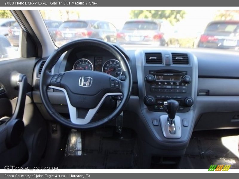 Glacier Blue Metallic / Gray 2008 Honda CR-V EX-L