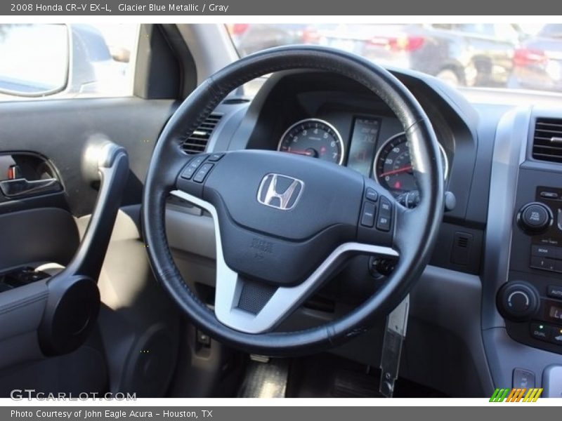 Glacier Blue Metallic / Gray 2008 Honda CR-V EX-L