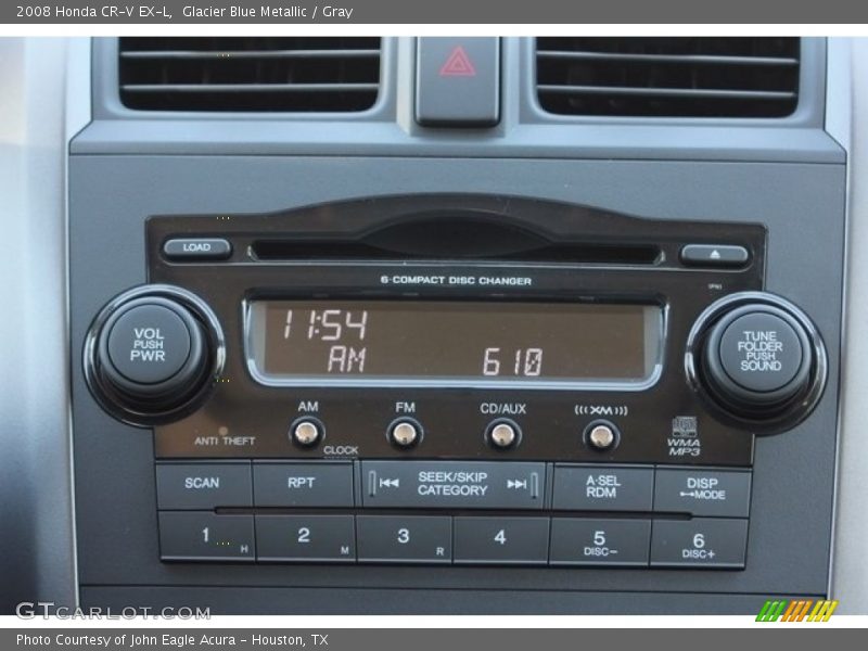 Glacier Blue Metallic / Gray 2008 Honda CR-V EX-L