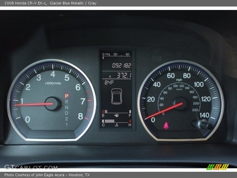 Glacier Blue Metallic / Gray 2008 Honda CR-V EX-L