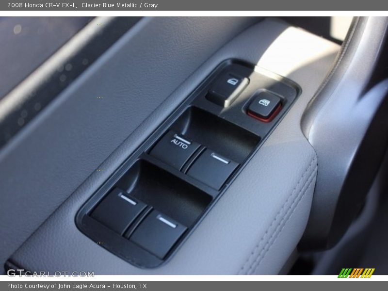 Glacier Blue Metallic / Gray 2008 Honda CR-V EX-L