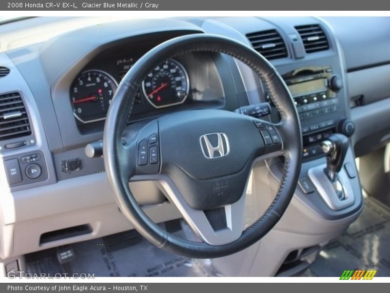 Glacier Blue Metallic / Gray 2008 Honda CR-V EX-L