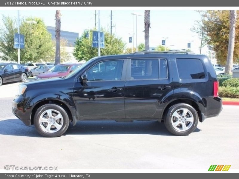 Crystal Black Pearl / Gray 2012 Honda Pilot EX-L