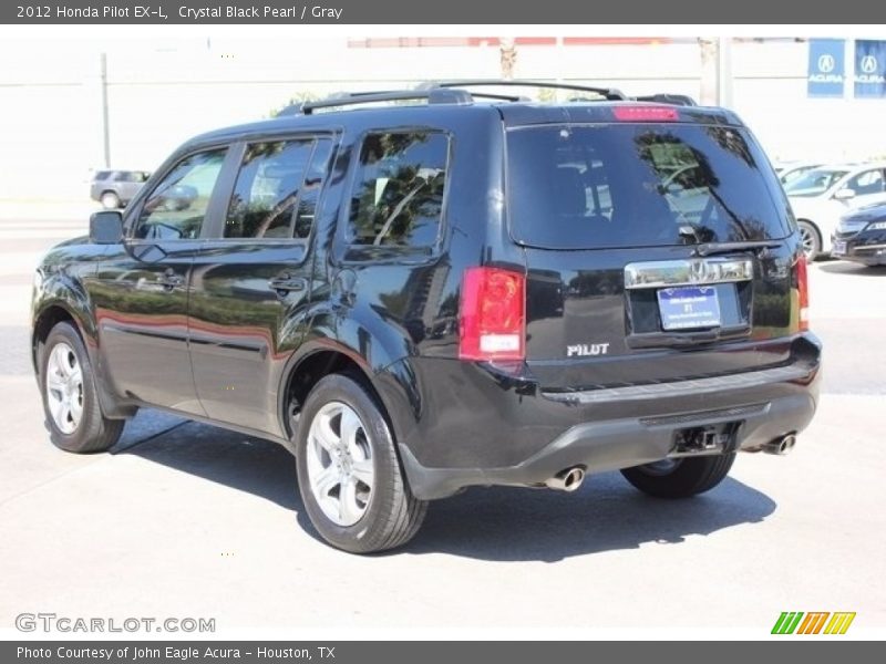 Crystal Black Pearl / Gray 2012 Honda Pilot EX-L