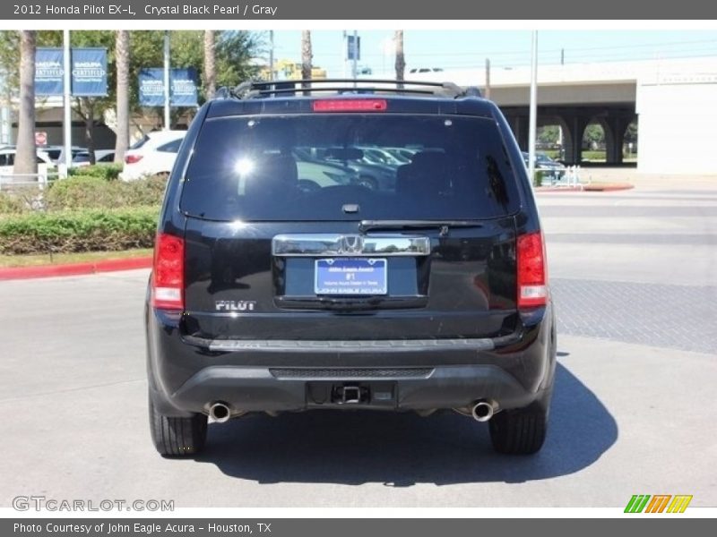 Crystal Black Pearl / Gray 2012 Honda Pilot EX-L