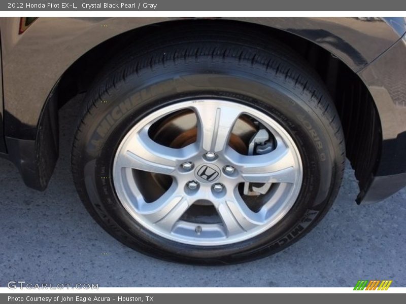 Crystal Black Pearl / Gray 2012 Honda Pilot EX-L