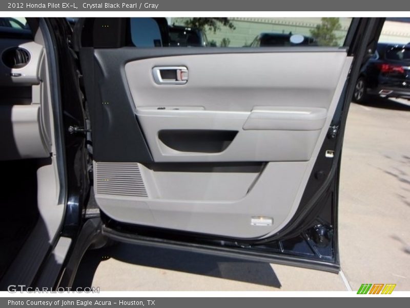 Crystal Black Pearl / Gray 2012 Honda Pilot EX-L