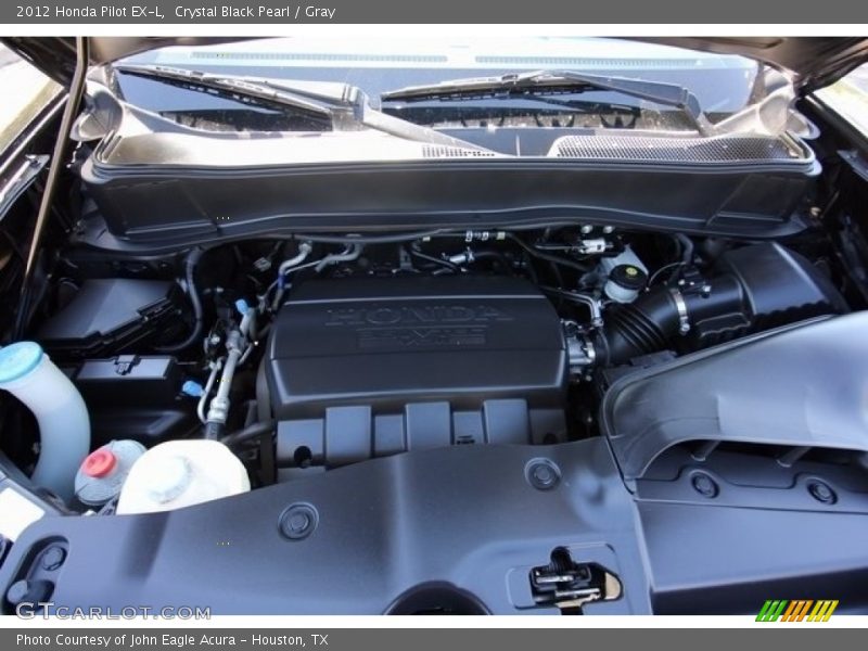 Crystal Black Pearl / Gray 2012 Honda Pilot EX-L