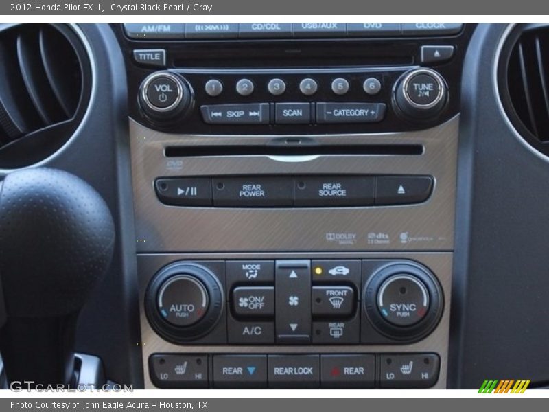 Crystal Black Pearl / Gray 2012 Honda Pilot EX-L
