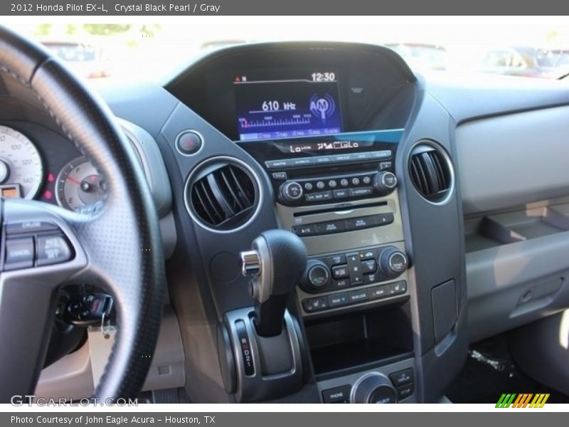 Crystal Black Pearl / Gray 2012 Honda Pilot EX-L