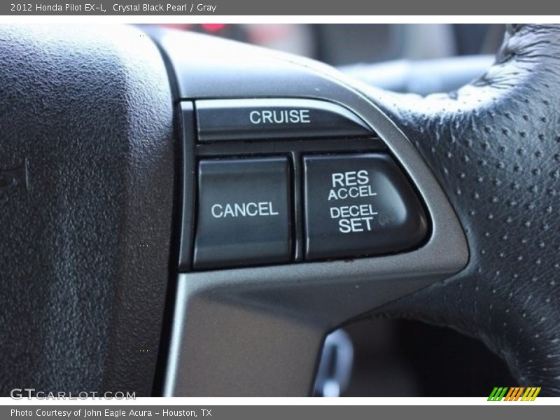 Crystal Black Pearl / Gray 2012 Honda Pilot EX-L