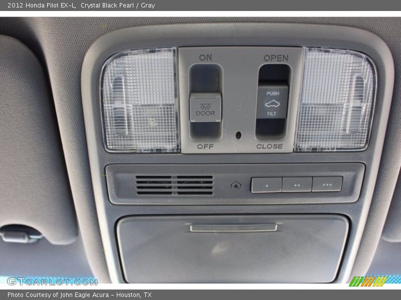 Crystal Black Pearl / Gray 2012 Honda Pilot EX-L