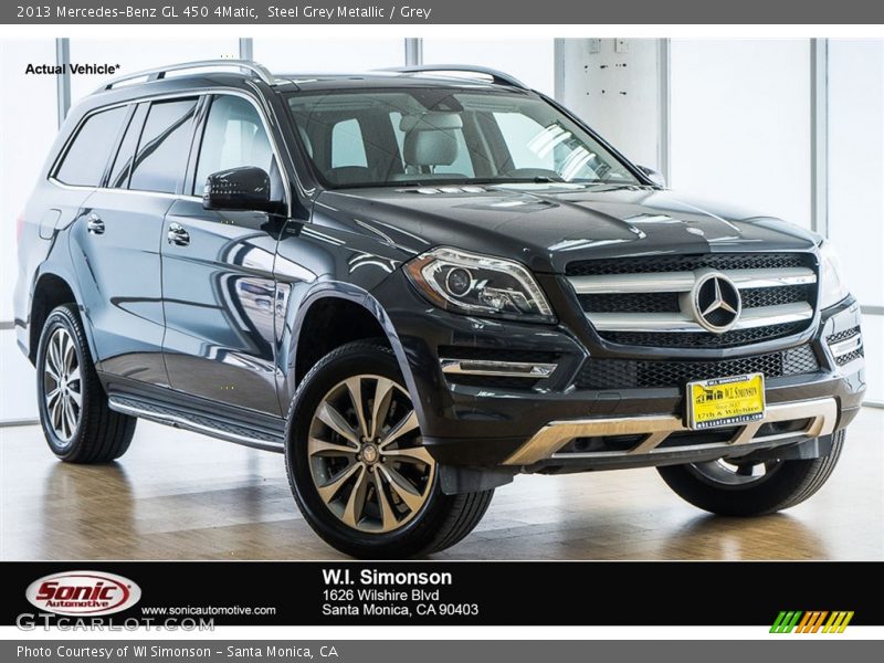 Steel Grey Metallic / Grey 2013 Mercedes-Benz GL 450 4Matic