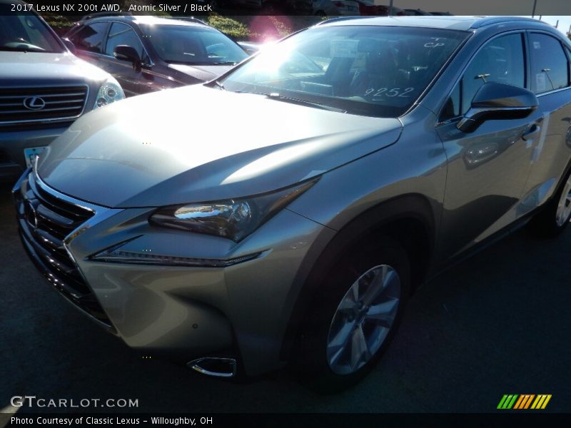 Atomic Silver / Black 2017 Lexus NX 200t AWD