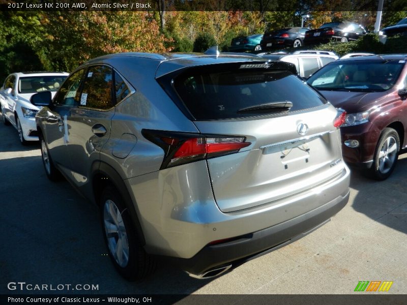 Atomic Silver / Black 2017 Lexus NX 200t AWD