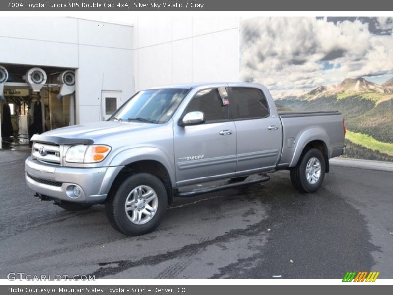 Silver Sky Metallic / Gray 2004 Toyota Tundra SR5 Double Cab 4x4