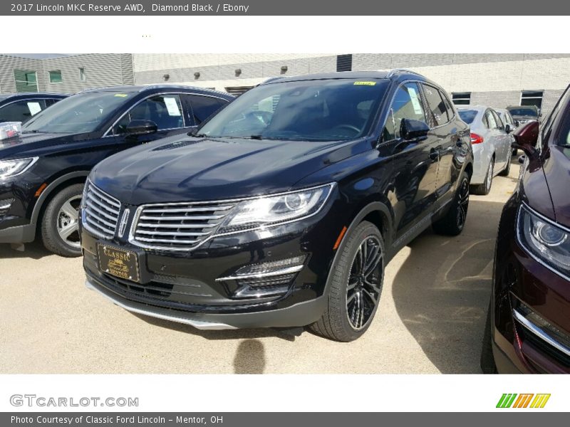 Diamond Black / Ebony 2017 Lincoln MKC Reserve AWD