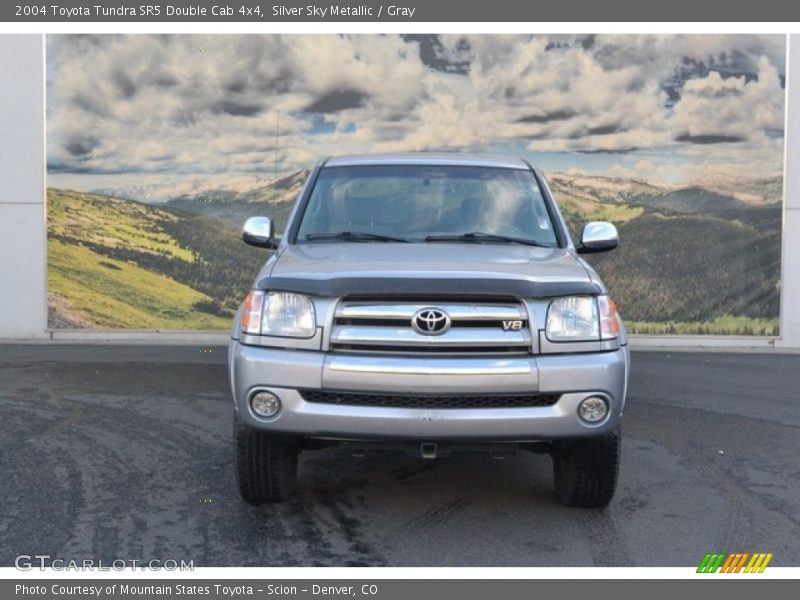 Silver Sky Metallic / Gray 2004 Toyota Tundra SR5 Double Cab 4x4