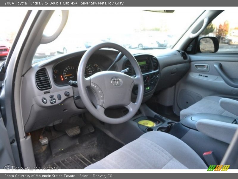 Silver Sky Metallic / Gray 2004 Toyota Tundra SR5 Double Cab 4x4