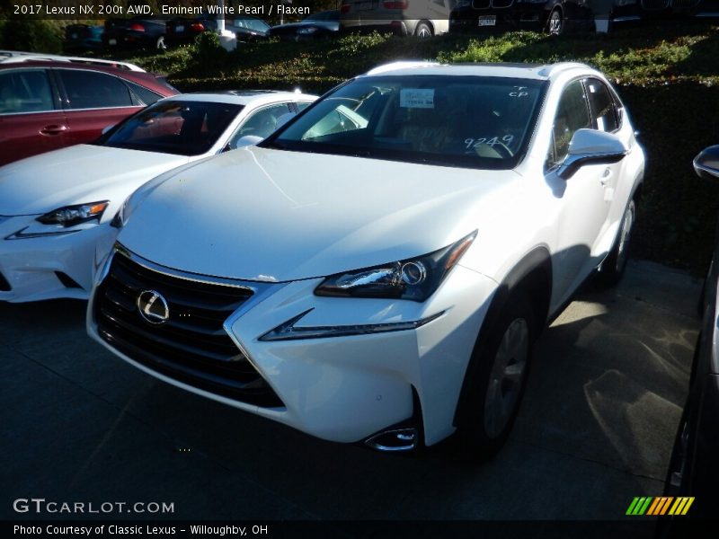 Eminent White Pearl / Flaxen 2017 Lexus NX 200t AWD
