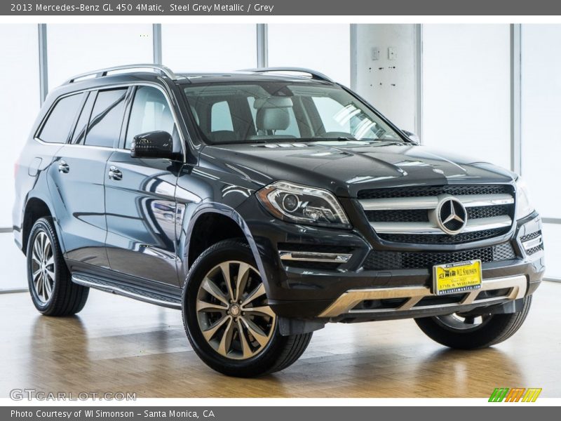 Steel Grey Metallic / Grey 2013 Mercedes-Benz GL 450 4Matic