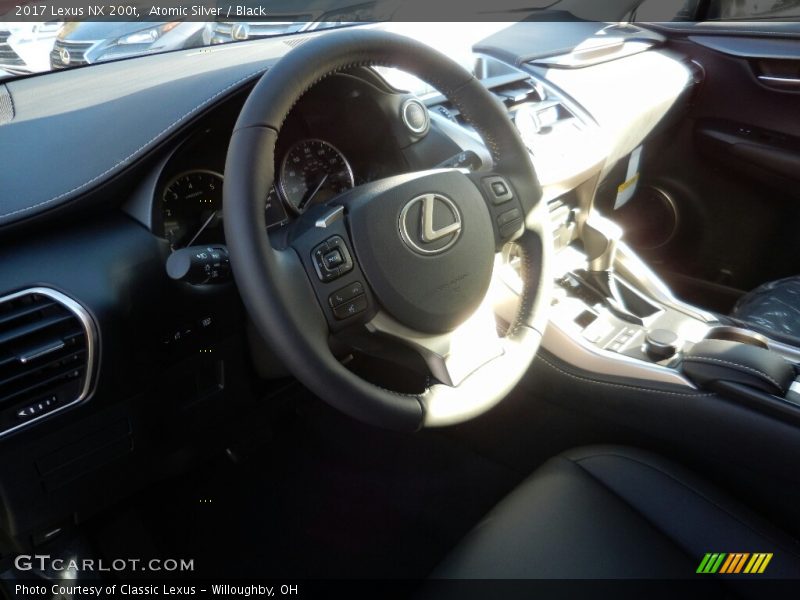 Atomic Silver / Black 2017 Lexus NX 200t