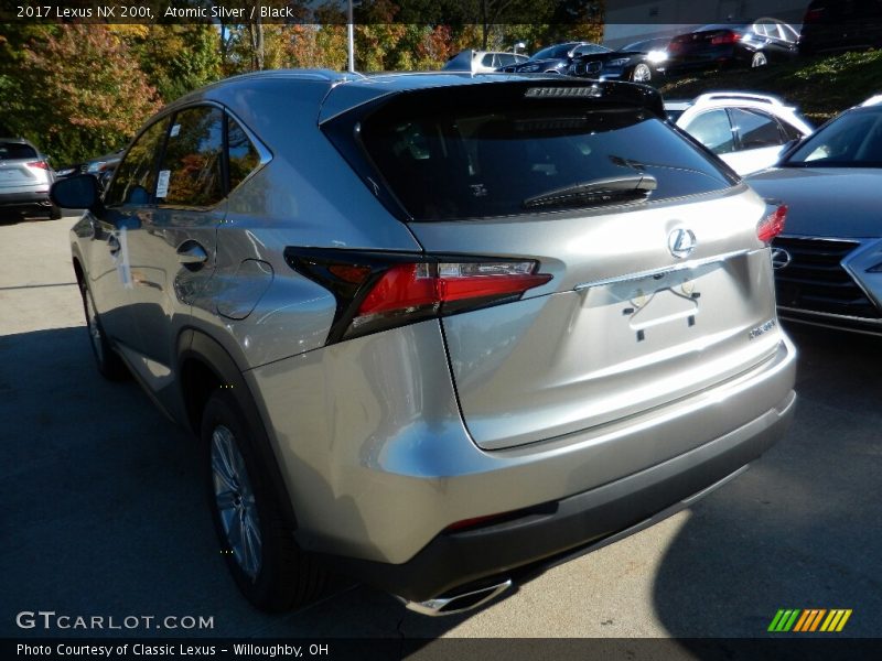 Atomic Silver / Black 2017 Lexus NX 200t