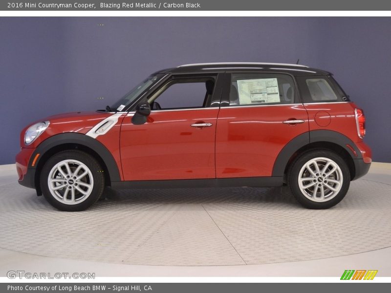 Blazing Red Metallic / Carbon Black 2016 Mini Countryman Cooper