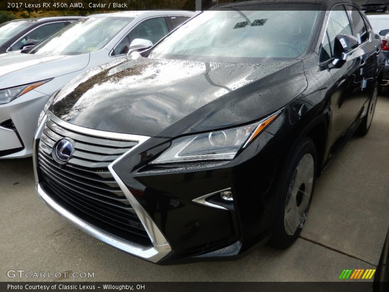 Caviar / Black 2017 Lexus RX 450h AWD