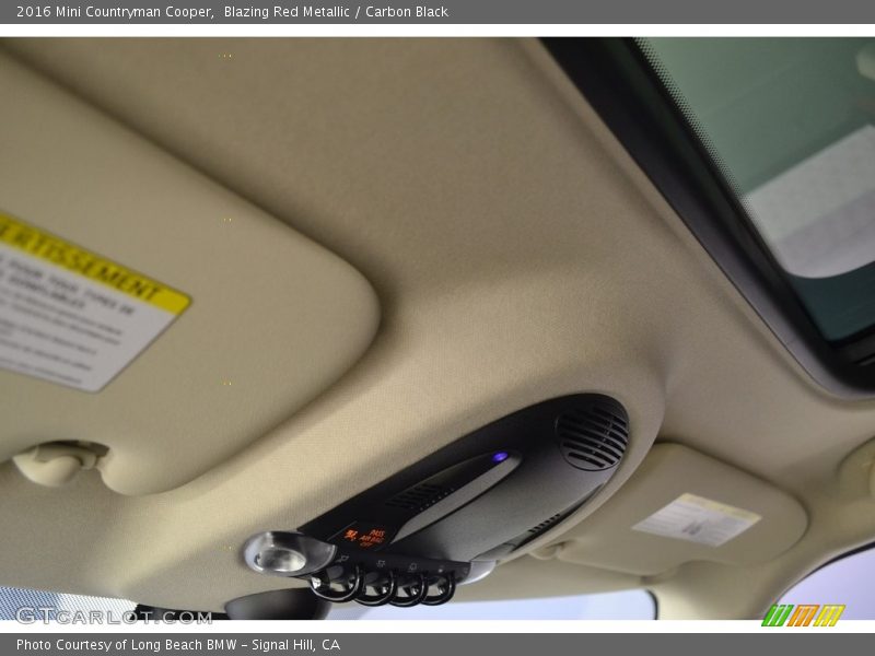 Blazing Red Metallic / Carbon Black 2016 Mini Countryman Cooper