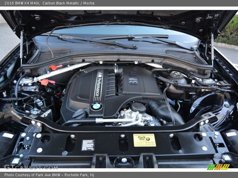  2016 X4 M40i Engine - 3.0 Liter TwinPower Turbocharged DI DOHC 24-Valve VVT Inline 6 Cylinder
