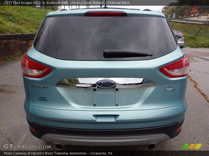 Frosted Glass Metallic / Charcoal Black 2013 Ford Escape SEL 2.0L EcoBoost 4WD