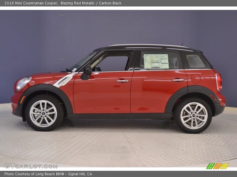 Blazing Red Metallic / Carbon Black 2016 Mini Countryman Cooper