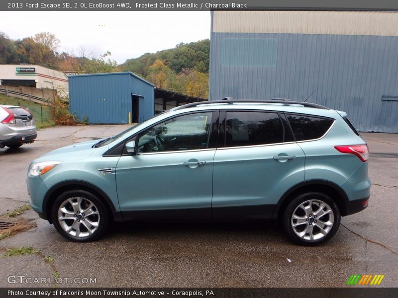 Frosted Glass Metallic / Charcoal Black 2013 Ford Escape SEL 2.0L EcoBoost 4WD