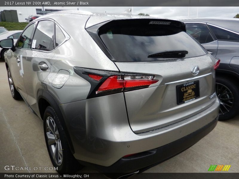 Atomic Silver / Black 2017 Lexus NX 200t AWD