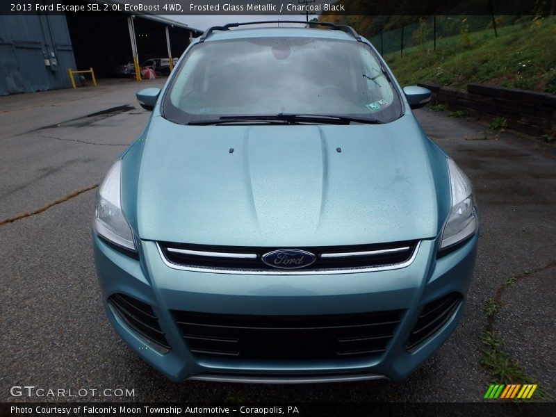 Frosted Glass Metallic / Charcoal Black 2013 Ford Escape SEL 2.0L EcoBoost 4WD