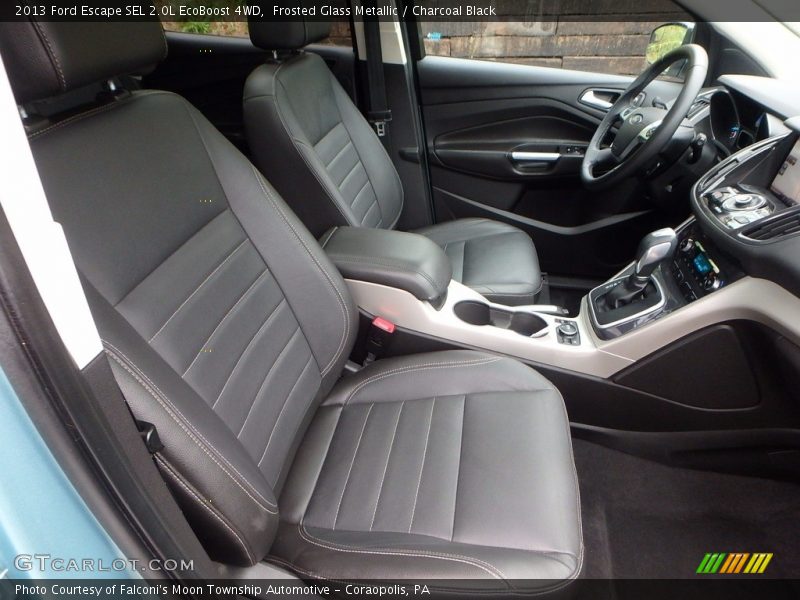 Frosted Glass Metallic / Charcoal Black 2013 Ford Escape SEL 2.0L EcoBoost 4WD