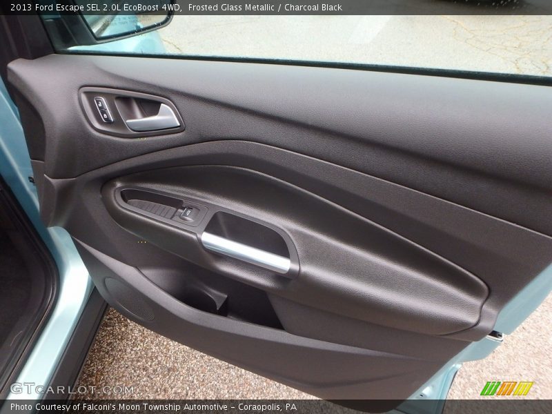 Frosted Glass Metallic / Charcoal Black 2013 Ford Escape SEL 2.0L EcoBoost 4WD
