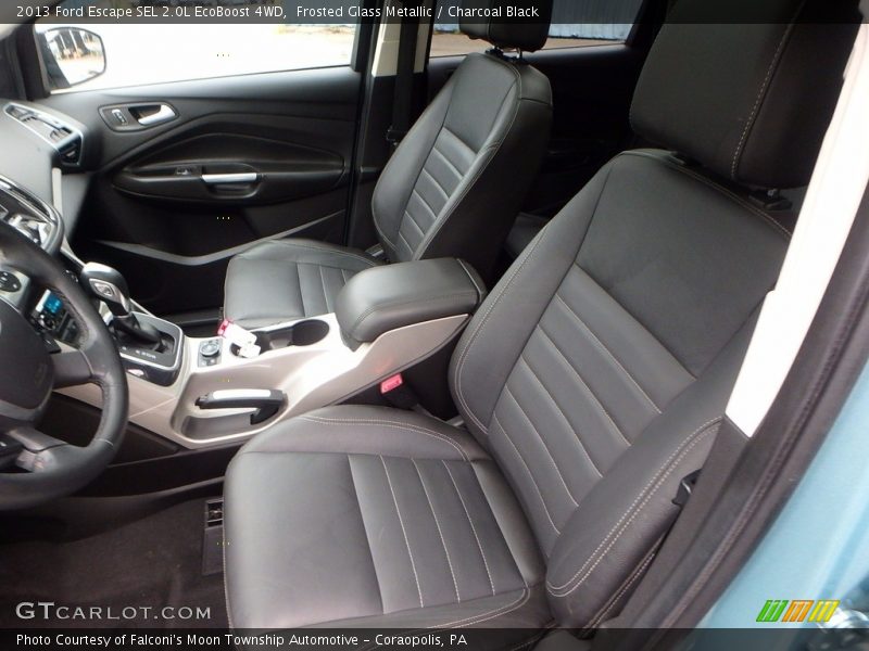 Frosted Glass Metallic / Charcoal Black 2013 Ford Escape SEL 2.0L EcoBoost 4WD