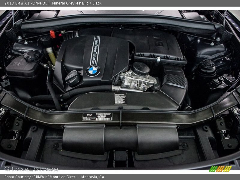 Mineral Grey Metallic / Black 2013 BMW X1 xDrive 35i