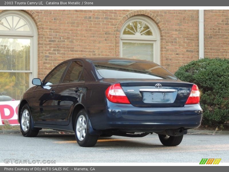 Catalina Blue Metallic / Stone 2003 Toyota Camry LE