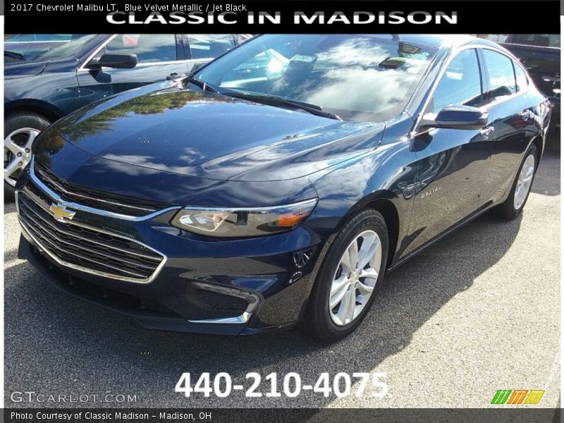 Blue Velvet Metallic / Jet Black 2017 Chevrolet Malibu LT