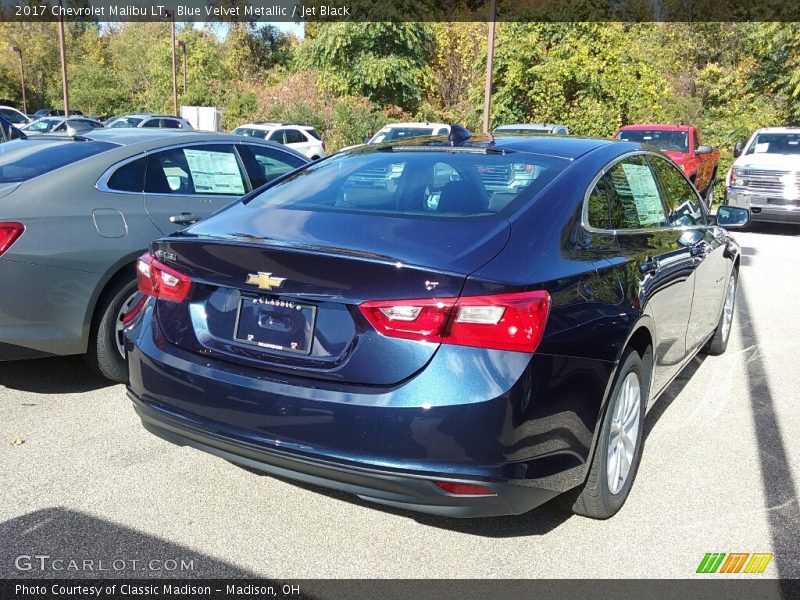 Blue Velvet Metallic / Jet Black 2017 Chevrolet Malibu LT