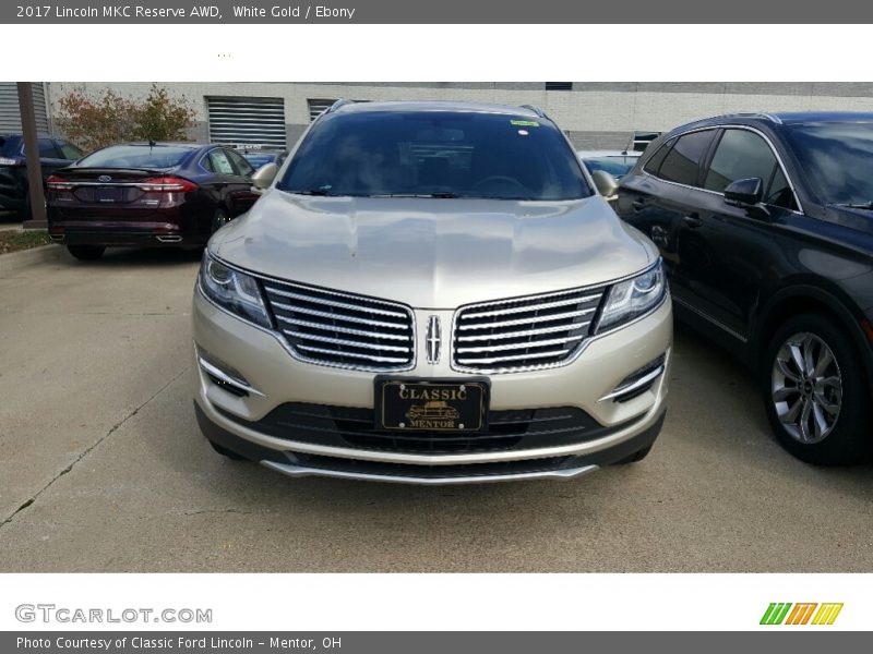 White Gold / Ebony 2017 Lincoln MKC Reserve AWD