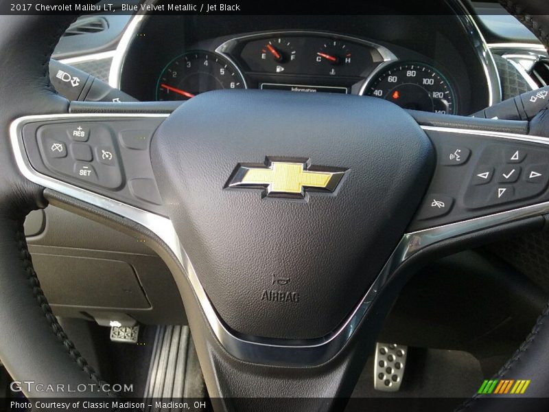 Blue Velvet Metallic / Jet Black 2017 Chevrolet Malibu LT